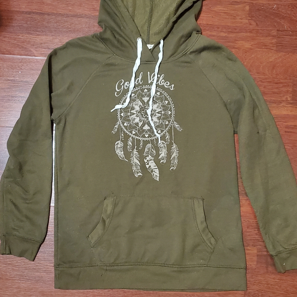 Ardene Olive Dreamcatcher Graphic Hoodie